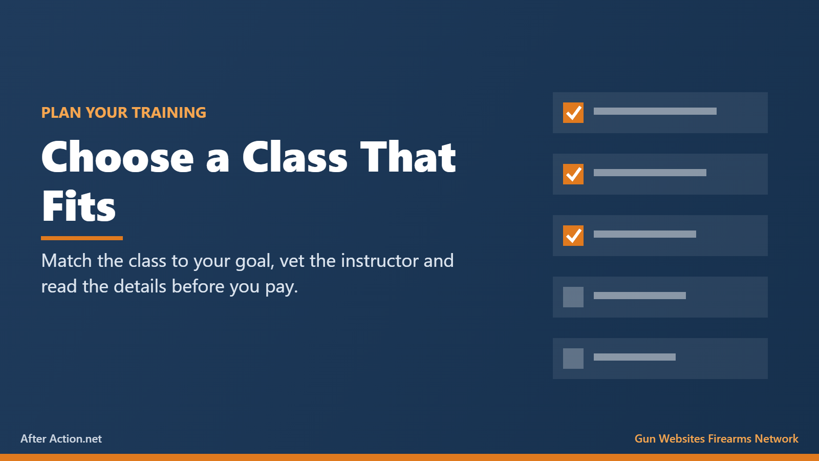 How to choose a firearms training class