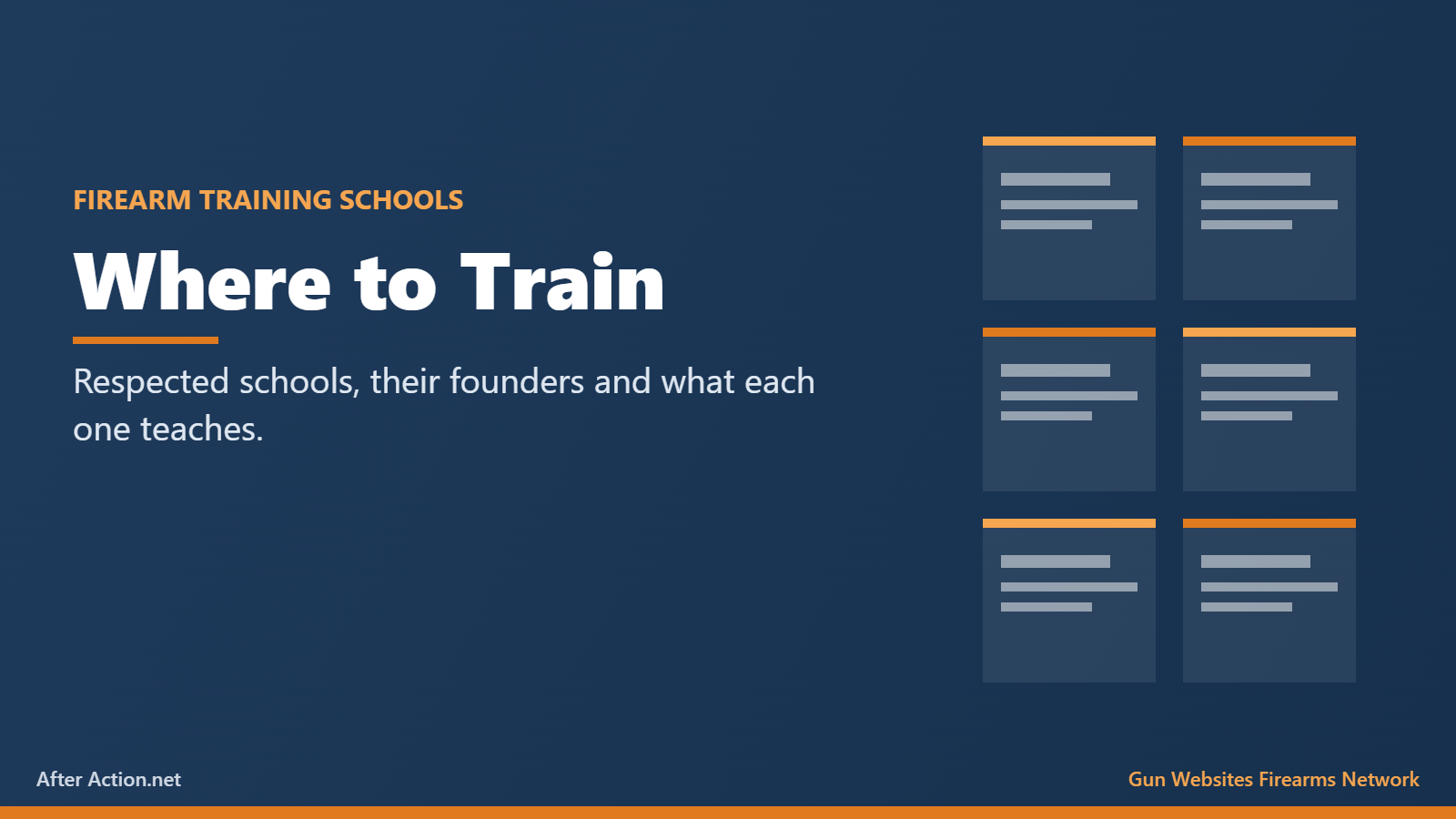 Directory of firearm training schools