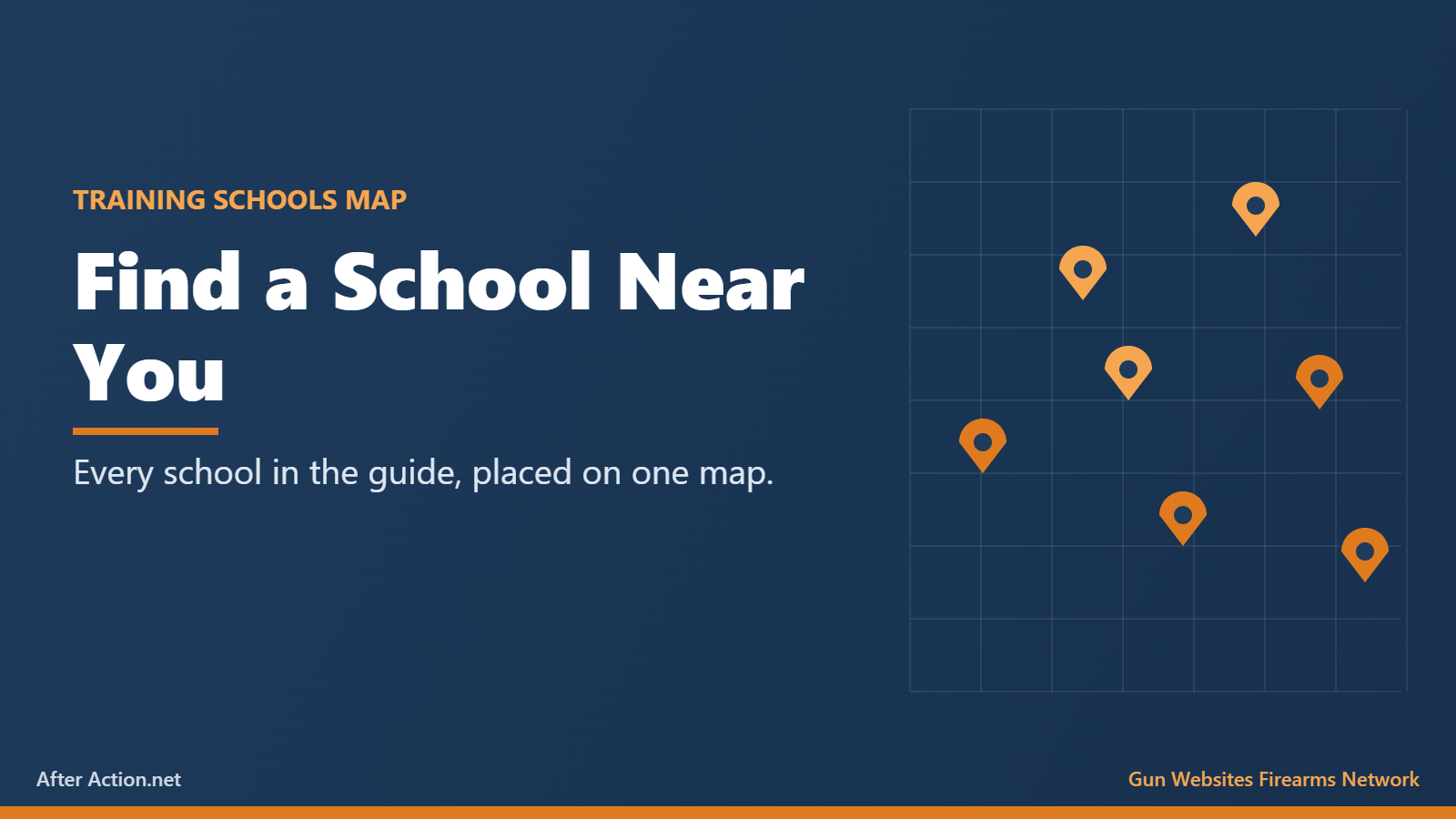 Map of firearm training schools